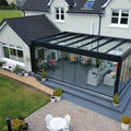 Bioclimatic Luxury Modern Glass Sunroom Aluminum Pergolas Waterproof Powder Coated Eco-Friendly Outdoor