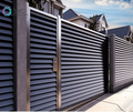 Outdoor Waterproof Aluminum Louver Fence Modern Aluminum Fence Gates Aluminum and Fences for Front Yards