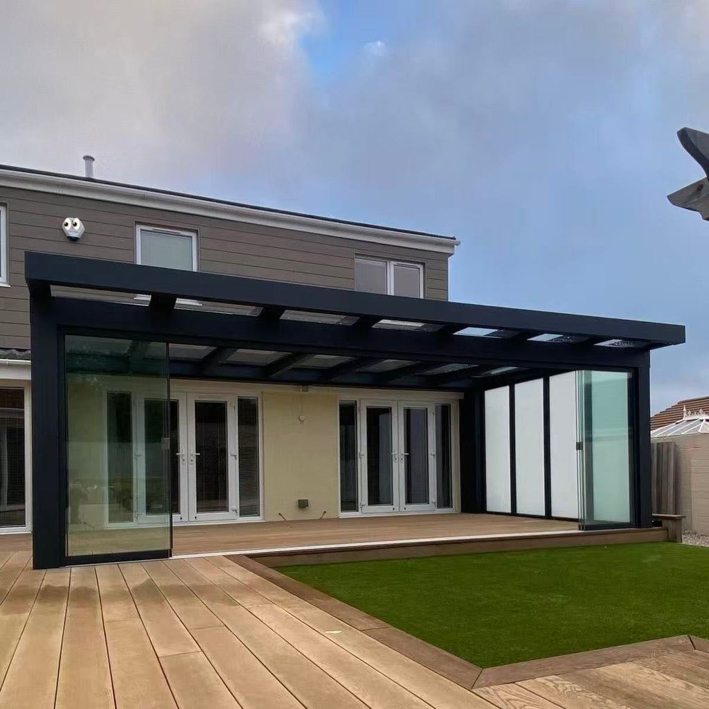 Factory Direct Durable All Aluminum Sunroom with Tempered Glass for Year-round Outdoor Patio Garden