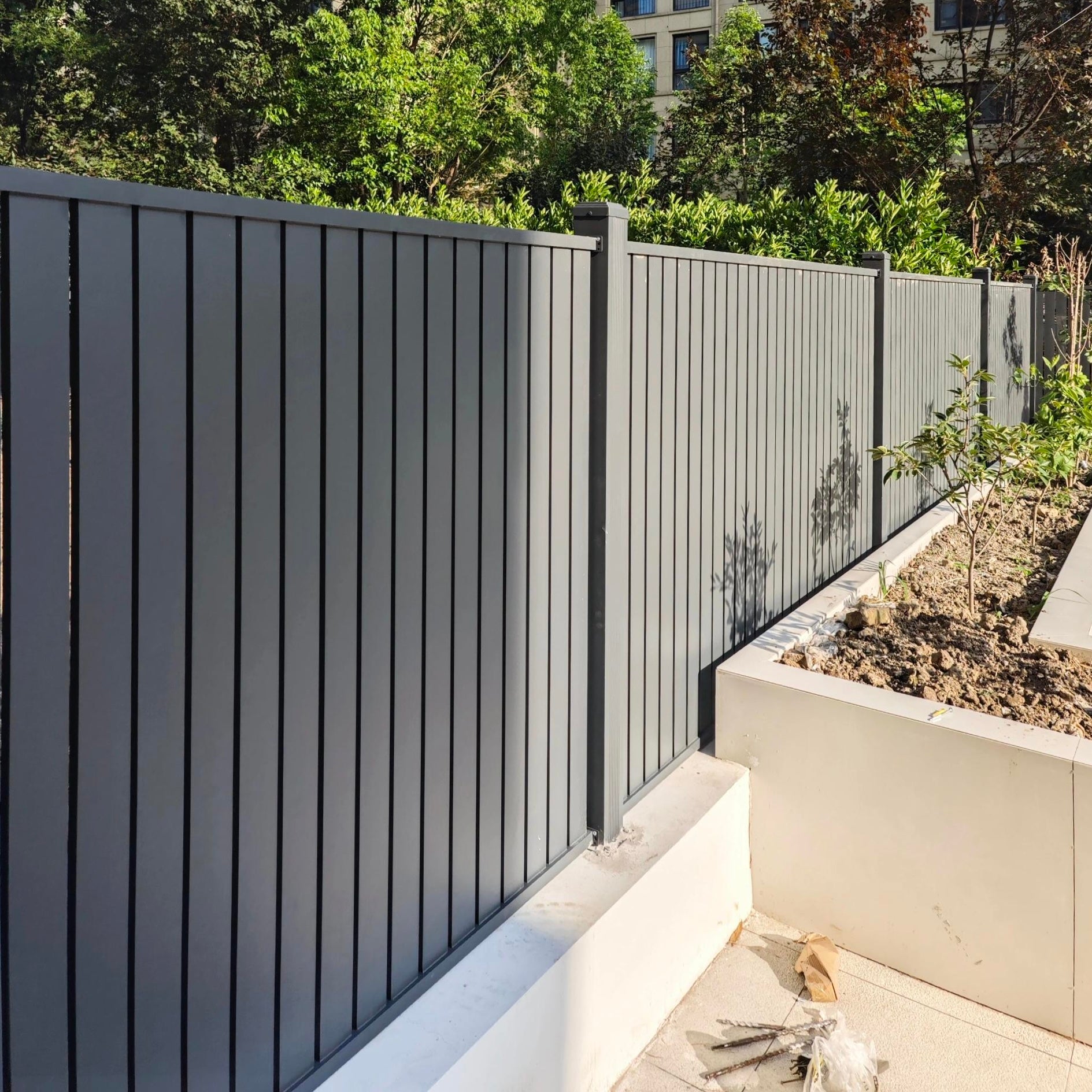Rustproof Aluminum Vertical Fence for Garden Villa Easy Installation