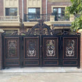 Luxury Aluminum Fancy Gate for Villas Easily Assembled Eco-Friendly Rot Proof 3D Modeling 10ft Height Main Gate