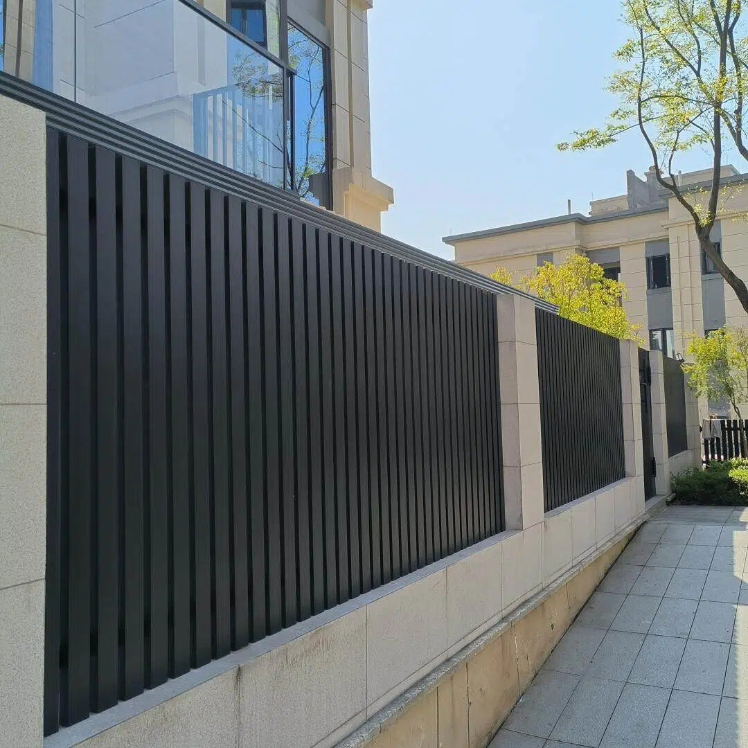 Heavy Duty Aluminum Vertical Privacy Slat Fence Modular Metal Garden Fence Panels for Patio & Yard