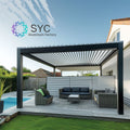 Waterproof Aluminum Pergola Aluminum Gazebo Garden With Remote Control