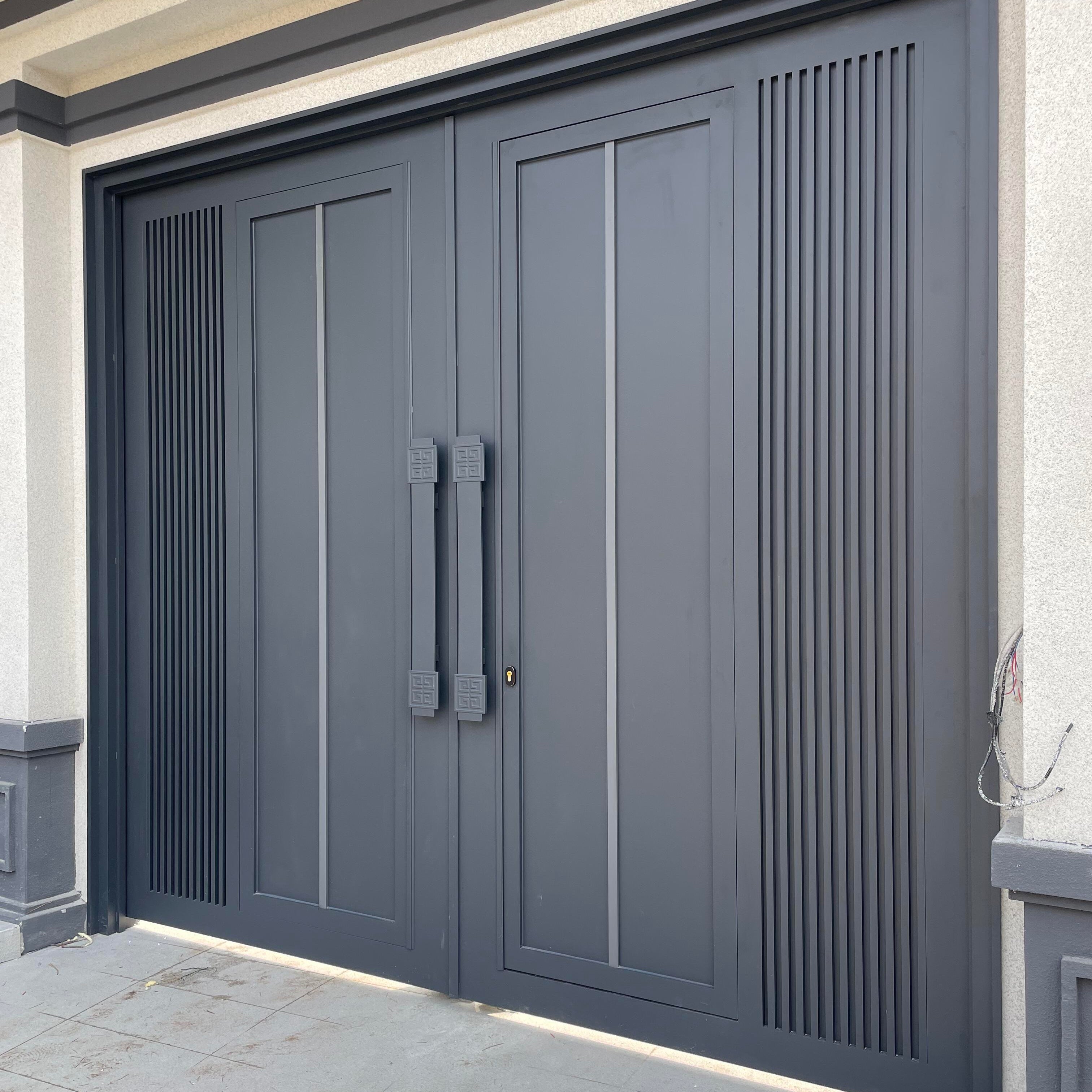 Aluminum Swing Gate Powder Coated Anti-Rust for Garden Villa Driveway Custom Size Color Wholesale Factory